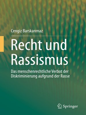 cover image of Recht und Rassismus